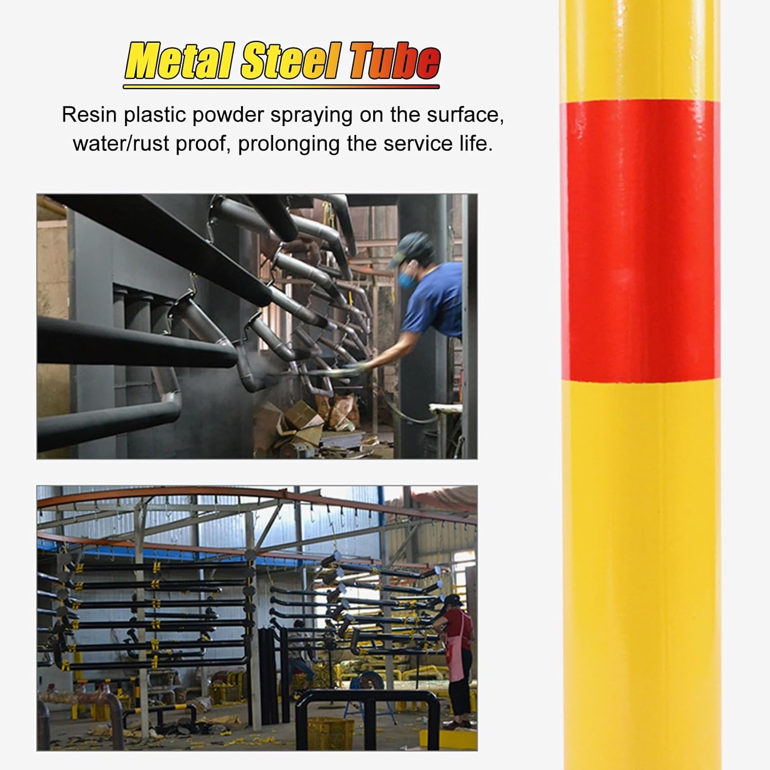 Traffic Cones & Parking Bollards, 1/2/4 Pcs Silicone Anti-Collision Spring Posts, for Driveway, Subway, Commercial Roads, Construction & Driving Practice