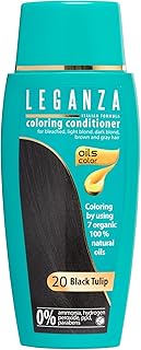 Bálsamo Colorante Natural para el Cabello Color Tulipán Negro Nº 20 | Tinte Sin Amoniaco | Enriquecido con Aceites Naturales | baño de color | cubre canas | 150ML