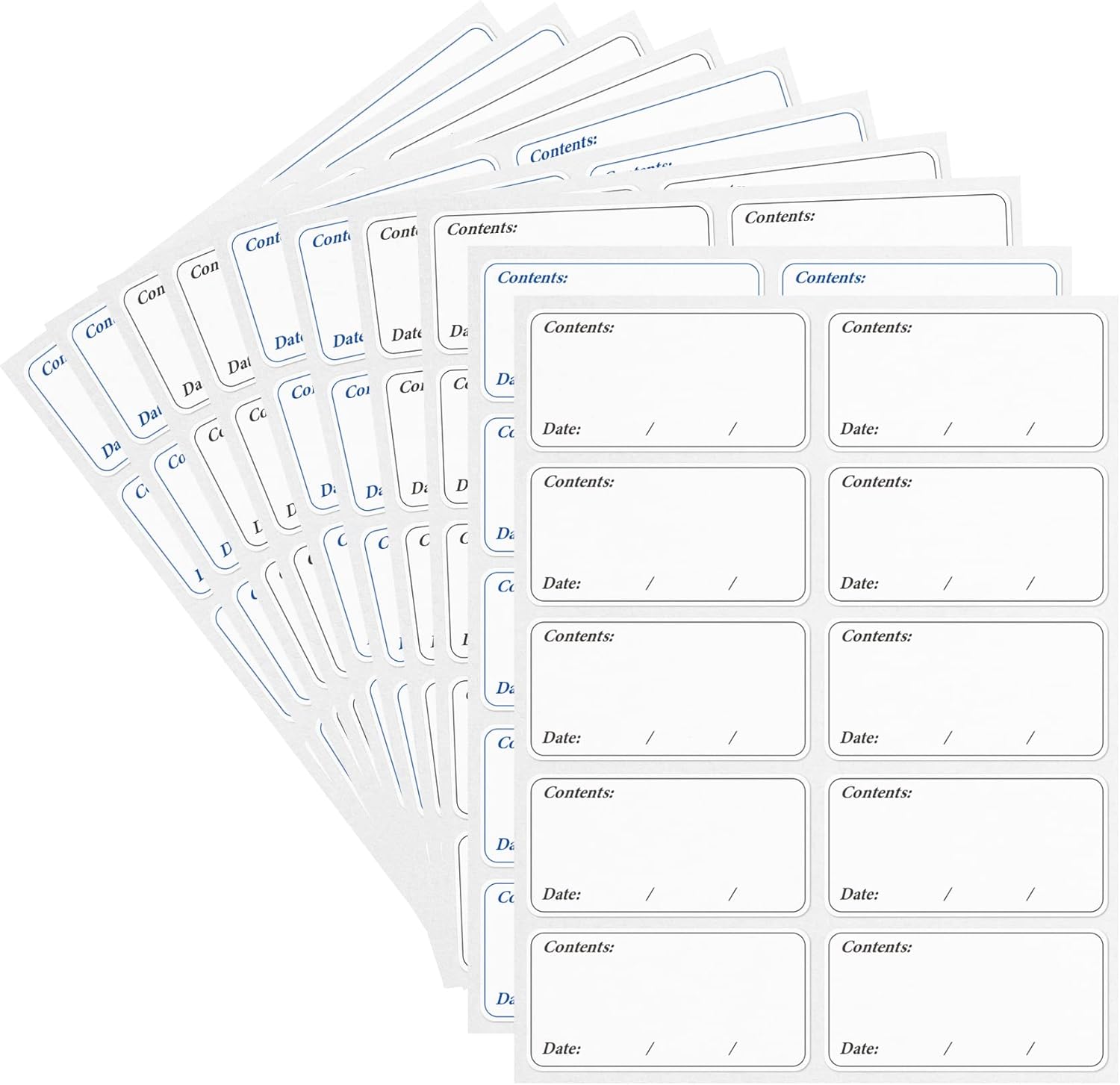 Freezer Labels, Pack of 200, Easy to Peel, Food Label Stickers for Food