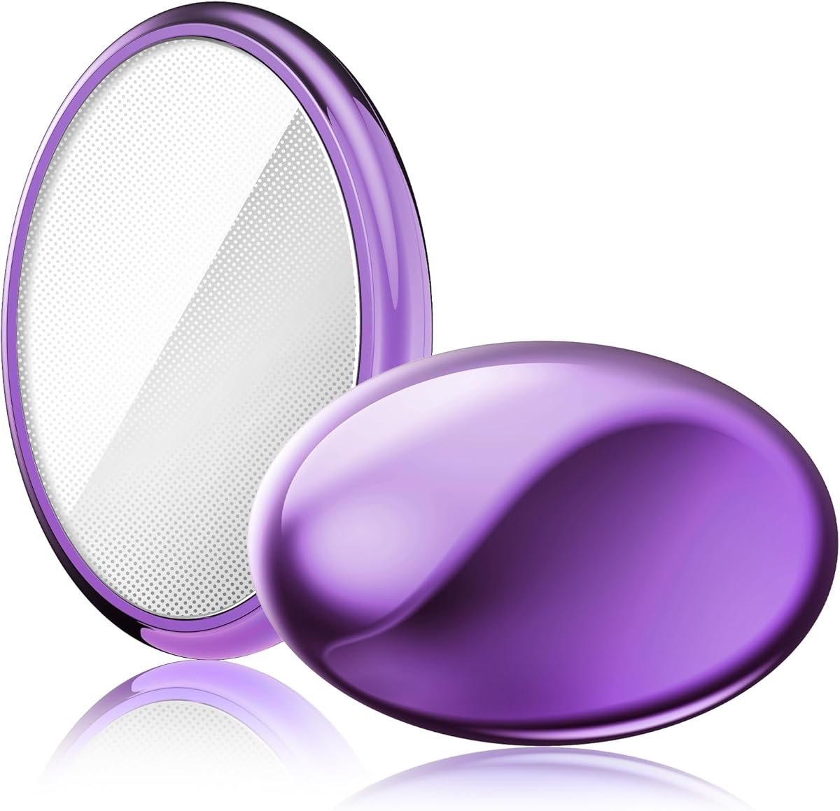 Crystal Hair Eraser for Women and Men, Reusable Crystal Hair Remover Magic Painless Exfoliation Hair Removal Tool, Magic Hair Eraser Device for Back Arms Legs(Purple)