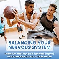 Vista 5 de Triple Magnesium Complex Liquid Drops, 1300mg Magnesium Glycinate, Taurate & Citrate with Omega3, L-Theanine, Ashwagandha, Potassium, D3, B6, B12