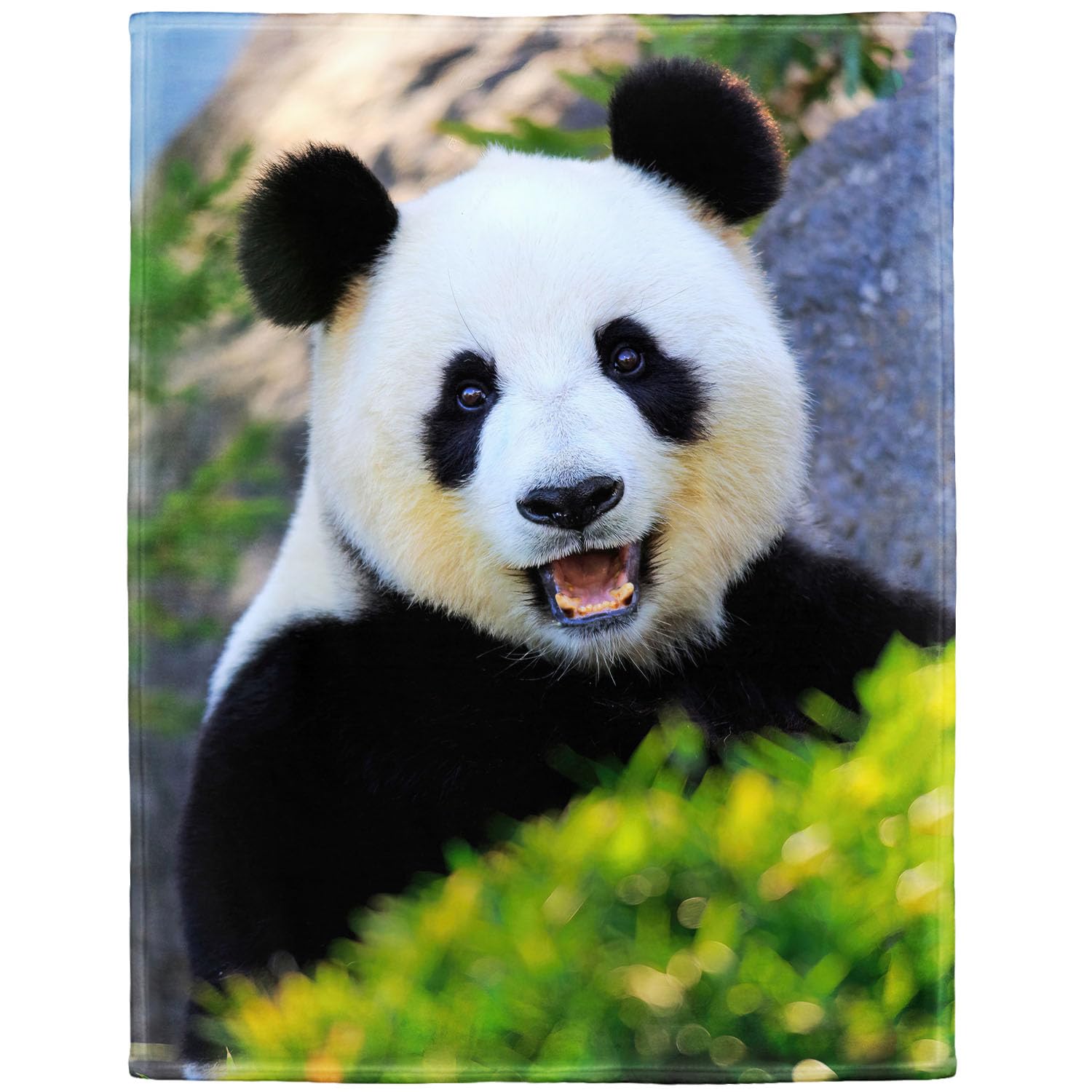 Panda Blanket Panda Bear Fleece Blanket Soft Fuzzy Plush Throw Blankets for Couch Bed 40"x50"