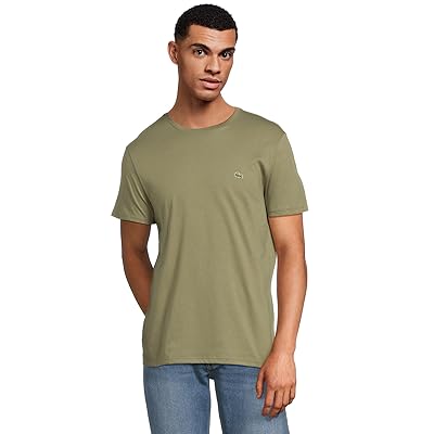 Lacoste Monochrome Cotton Pima Jersey Crew Neck T shirt Men