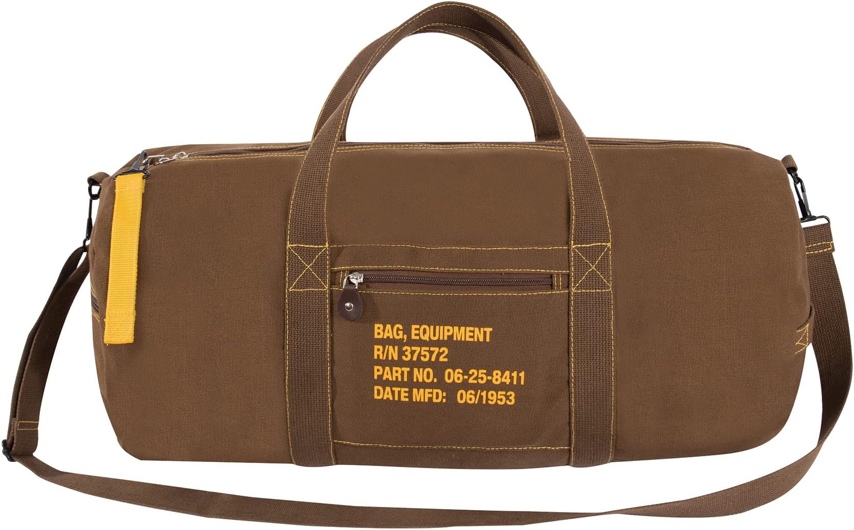 Canvas Equipment Duffle Bag – Travel & Gym Bag with Heavyweight Cotton Canvas Material – Great for Storing Gear, Clothing, and More