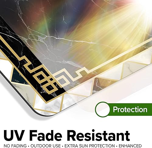 Miniatura 241 de My Sign Center - Letrero personalizado, 11 colores de fuente, 13 estilos de fuente, 4 opciones de agujero, 22 tamaños, 8 x 32 pulgadas, sin óxido,