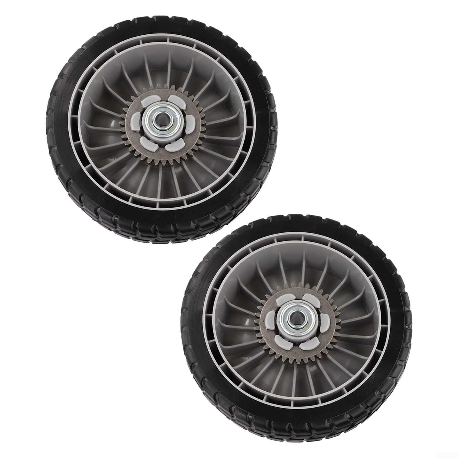 Ruote per tosaerba da 20,3 cm con kit di ingranaggi 12T per Honda HRR216 HRS216 HRT216, 2 pneumatici anteriori e 2 posteriori, parti di ricambio per 44710-VL0-L02ZB 42710-VE2-M02ZE (2 ruote posteriori