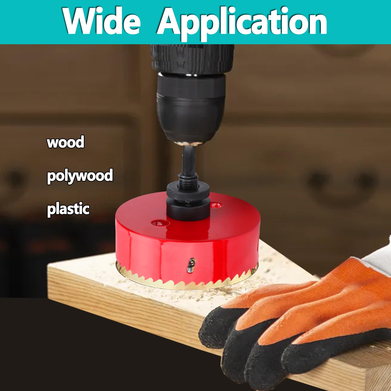 Sierra Perforadora De 102 Mm, HSS M42, Bimetal, Acero De Alta Velocidad