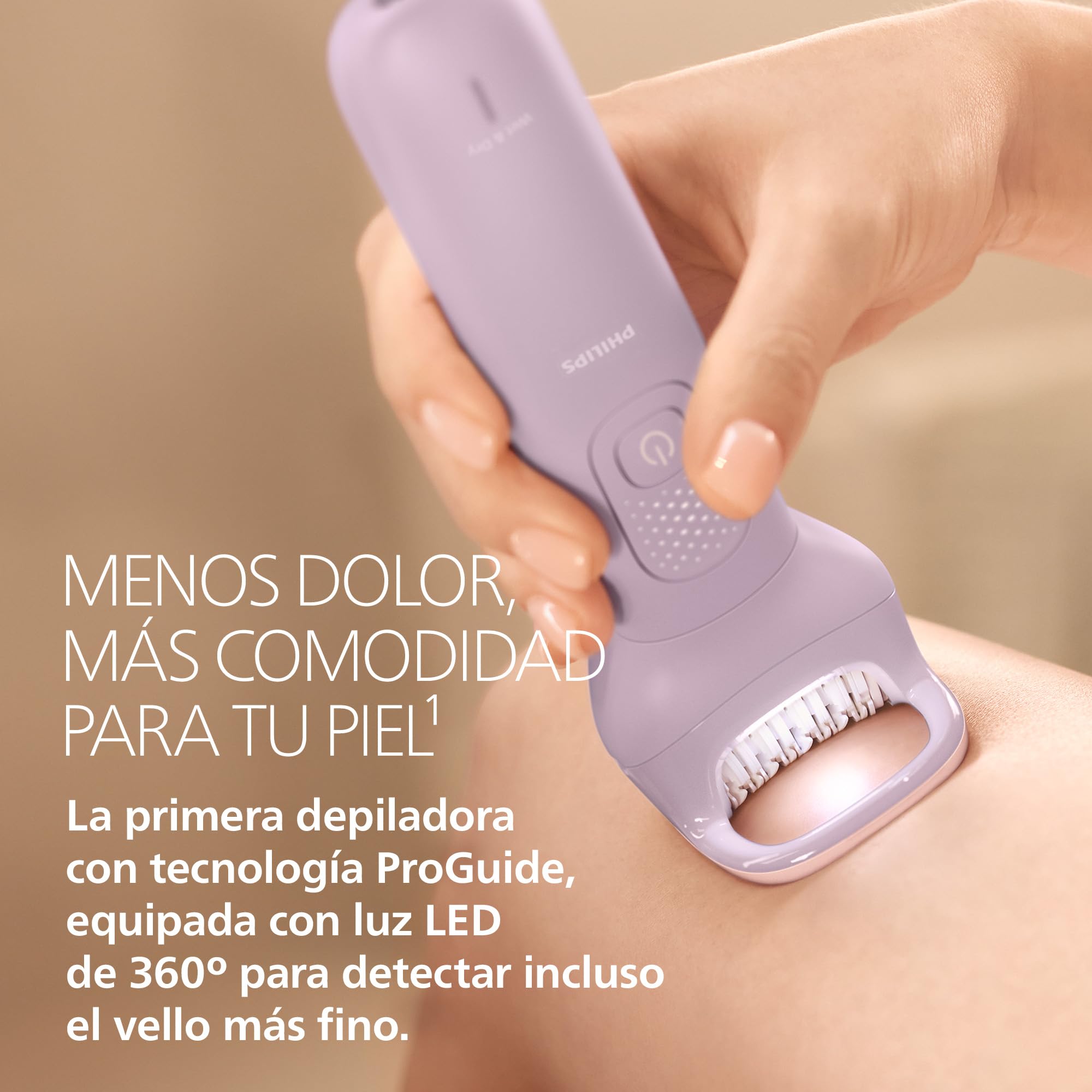 Philips Depiladora Serie 9000 – eléctrica inalámbrica para uso en seco y mojado, para cara, cuerpo y zona del bikini; con ProGuide, 9 accesorios, 60 min de autonomía, modelo BRE729/00 - 3