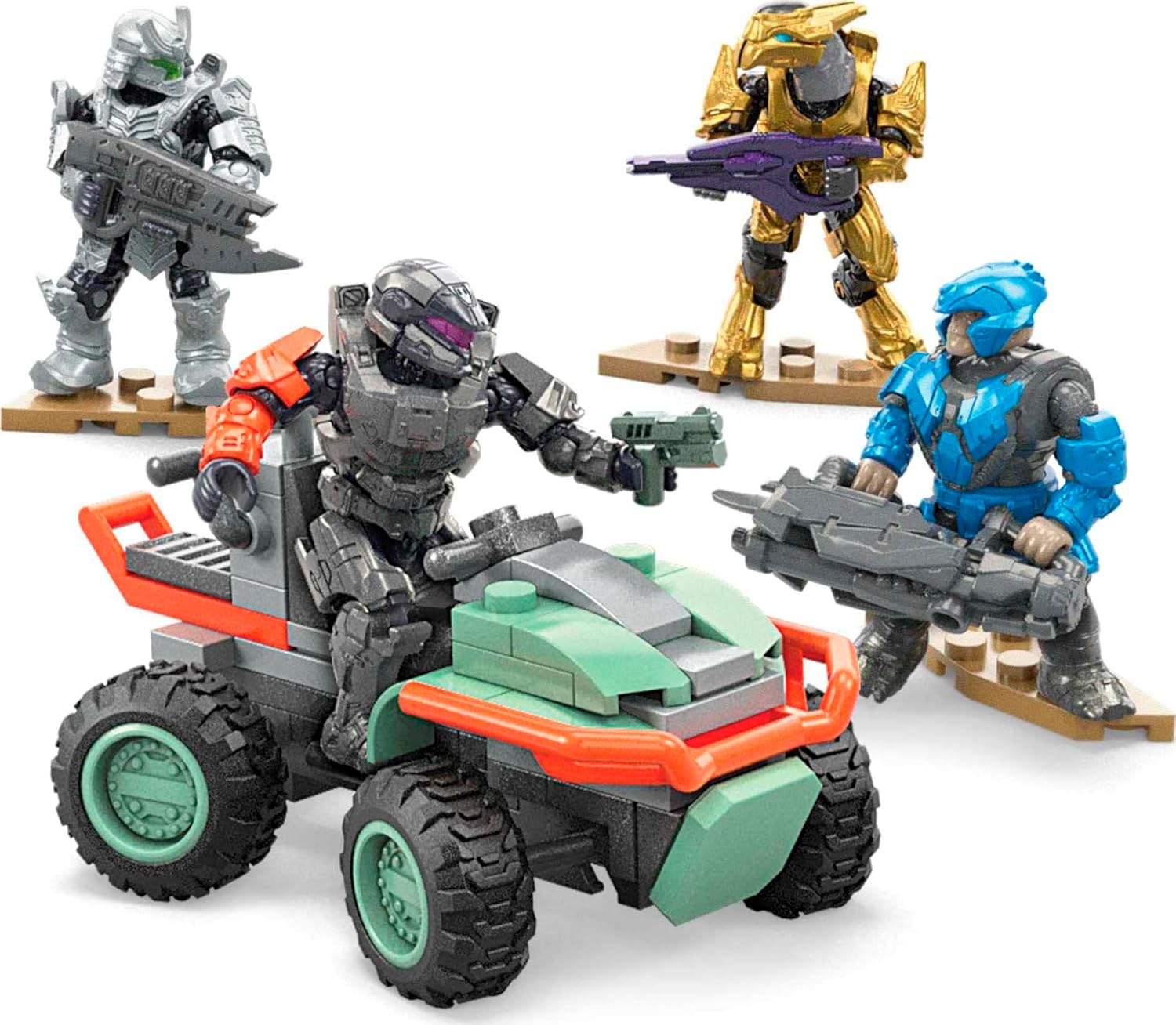 Assembled Mongoose ATV with micro action figures