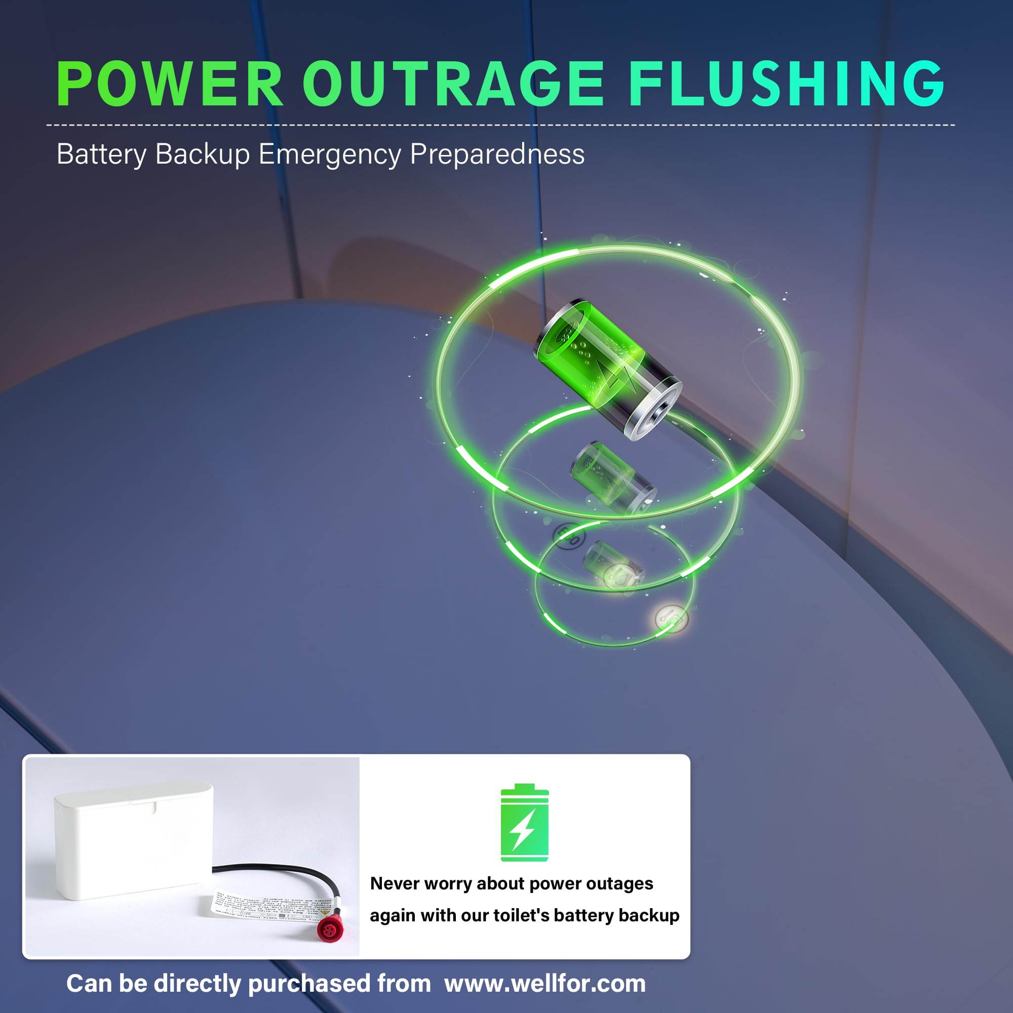 WELLFOR Smart Bidet Toilet with Built-in Tank 1 6 GPF Auto Flush Smart Toilet Heated seat Remote Control — view 11