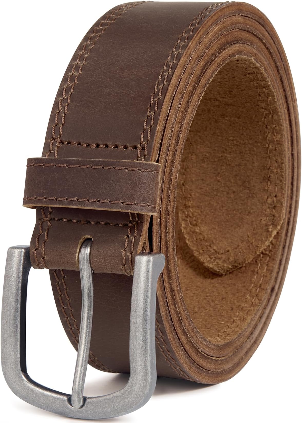 Men Full Grain Leather Casual Every Day Jean Belt 1.5" Handmade