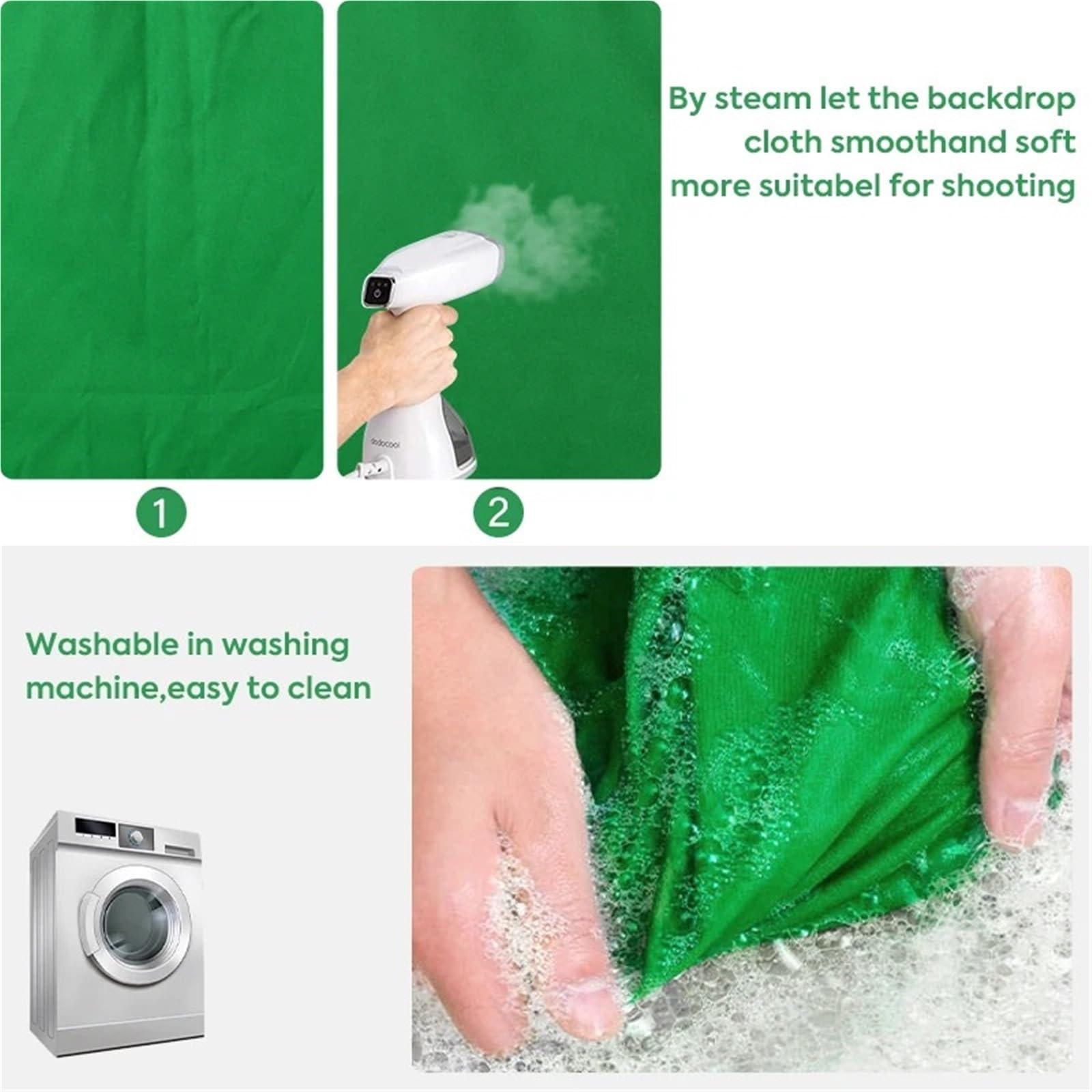 Sfondo verde per la fotografia e la produzione di video