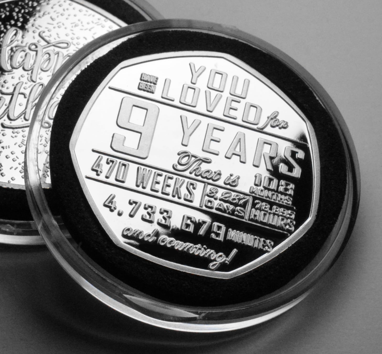 The Commemorative Coin Company Silver 9Th Birthday Commemorative In Capsule. Gift/Present. 9 Years Old Son/Daughter/Grandson/Granddaughter