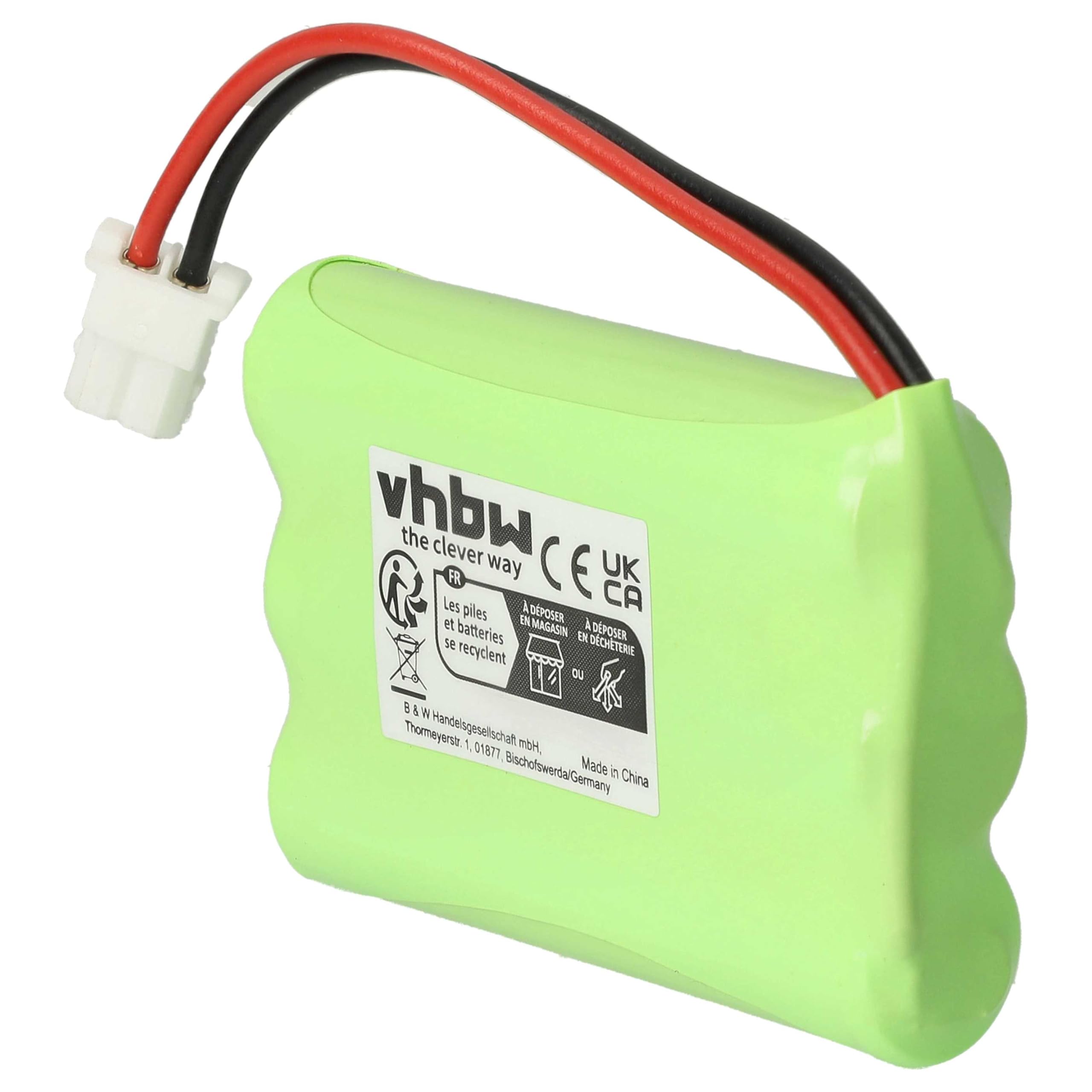 vhbw Batterie Remplacement pour Motorola HRMR03, GP80AAAHC3BMX pour Moniteur bébé, babyphone (700mAh, 3,6V, NiMH)
