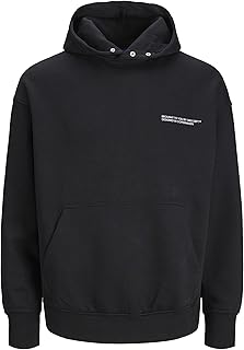 JACK & JONES Erkek Jorvesterbro Back Sweat Hood Sn Kapüşonlu Sweatshirt