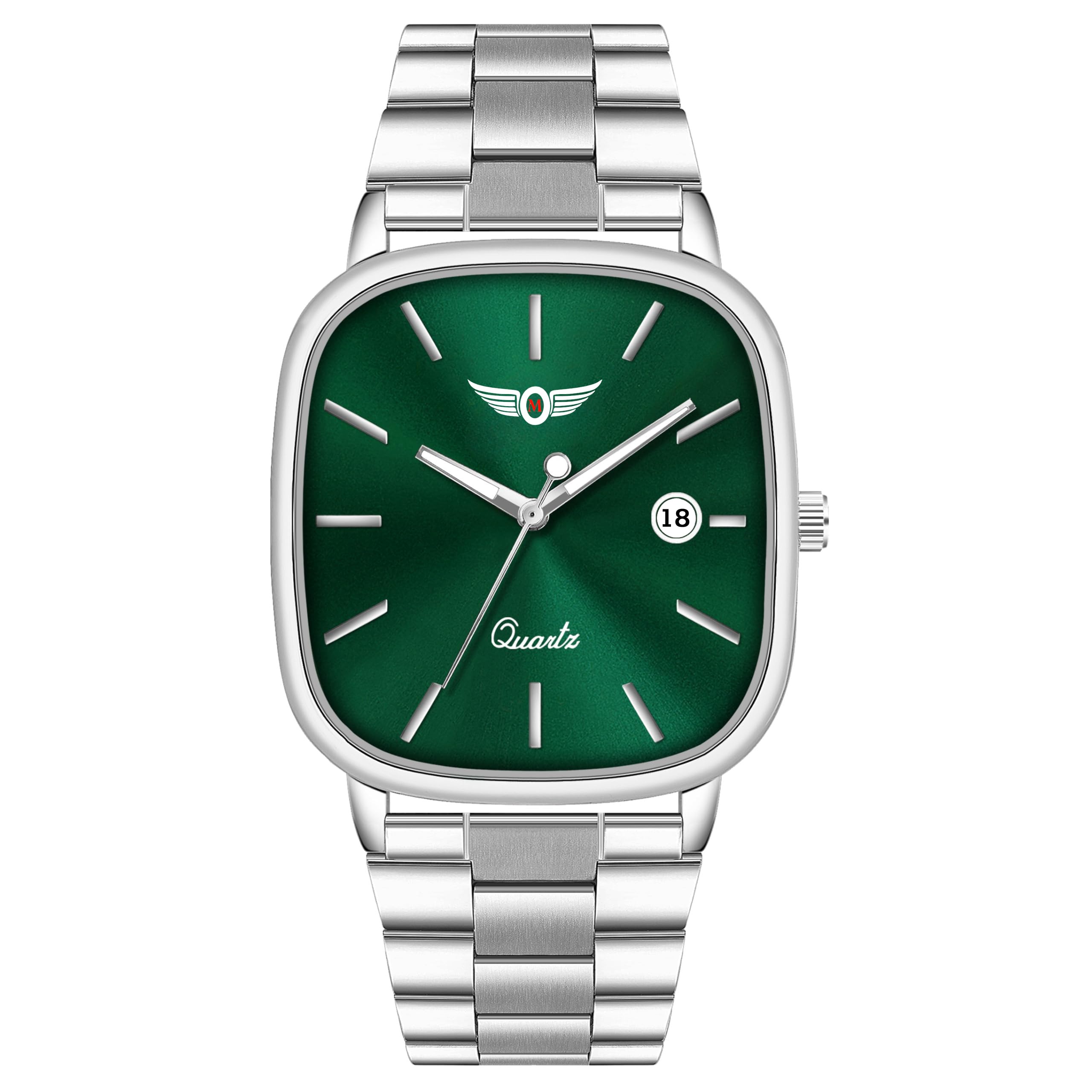Minimalist Date Display Square Dial Men's