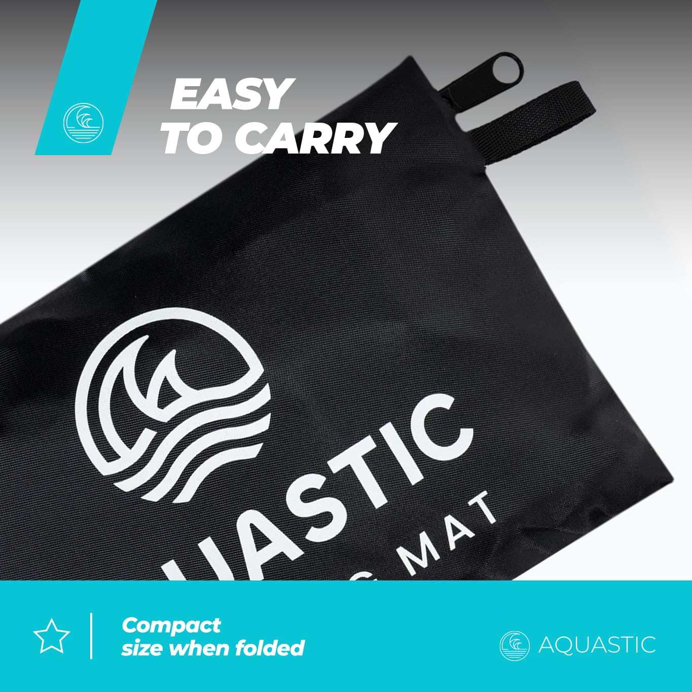 AQUASTIC Wintstick Bag Black 65 cm Polyester Strandtasche