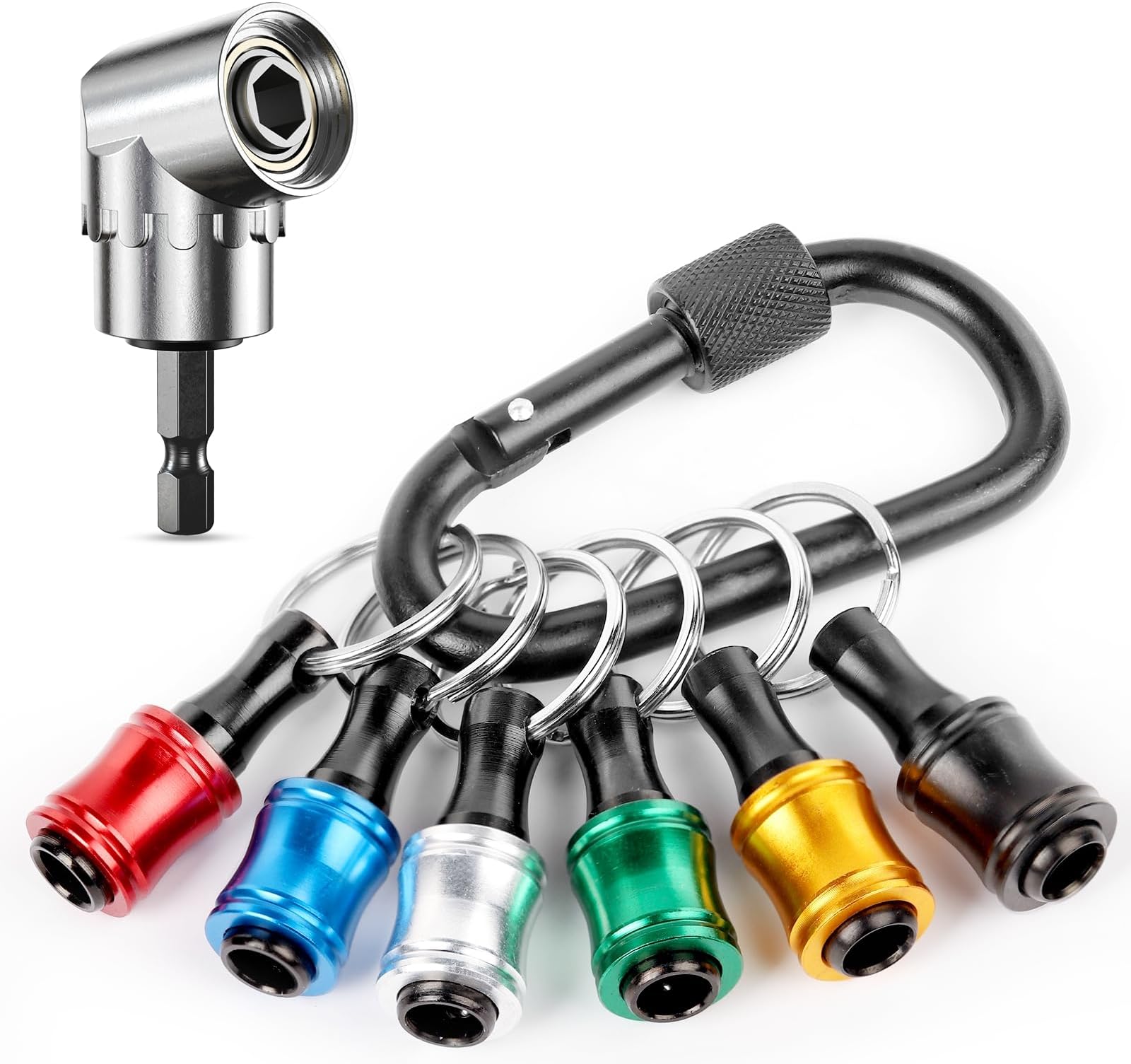katerk Bit Holder Gadgets for Men, Hex Shank Bit Holder Keychain