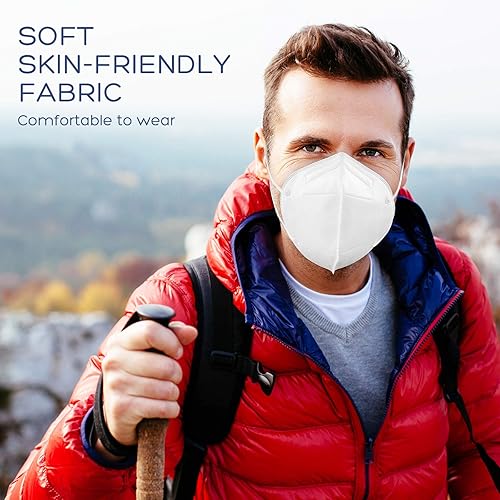 Miniatura 6 de Clayco Máscara facial transpirable de 4 capas en forma de copa, máscaras protectoras, eficiencia de filtro 95%, protección contra la contaminación