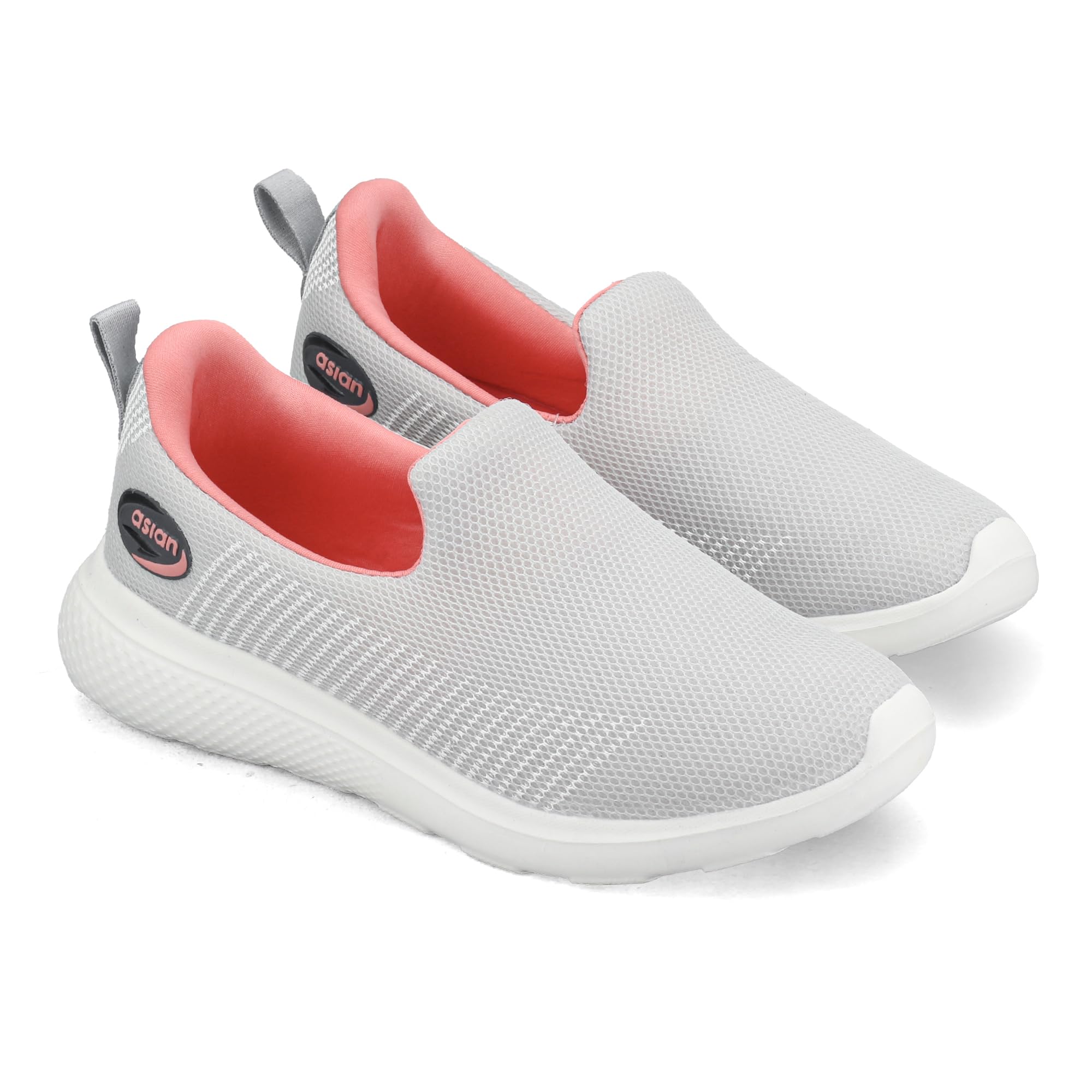 ASIAN Firefly-111 - Zapatos deportivos para mujer, para caminar, correr, gimnasio, sin cordones, transpirables, ligeros, con plantilla de espuma viscoelástica, zapatos casuales para mujeres y niñas