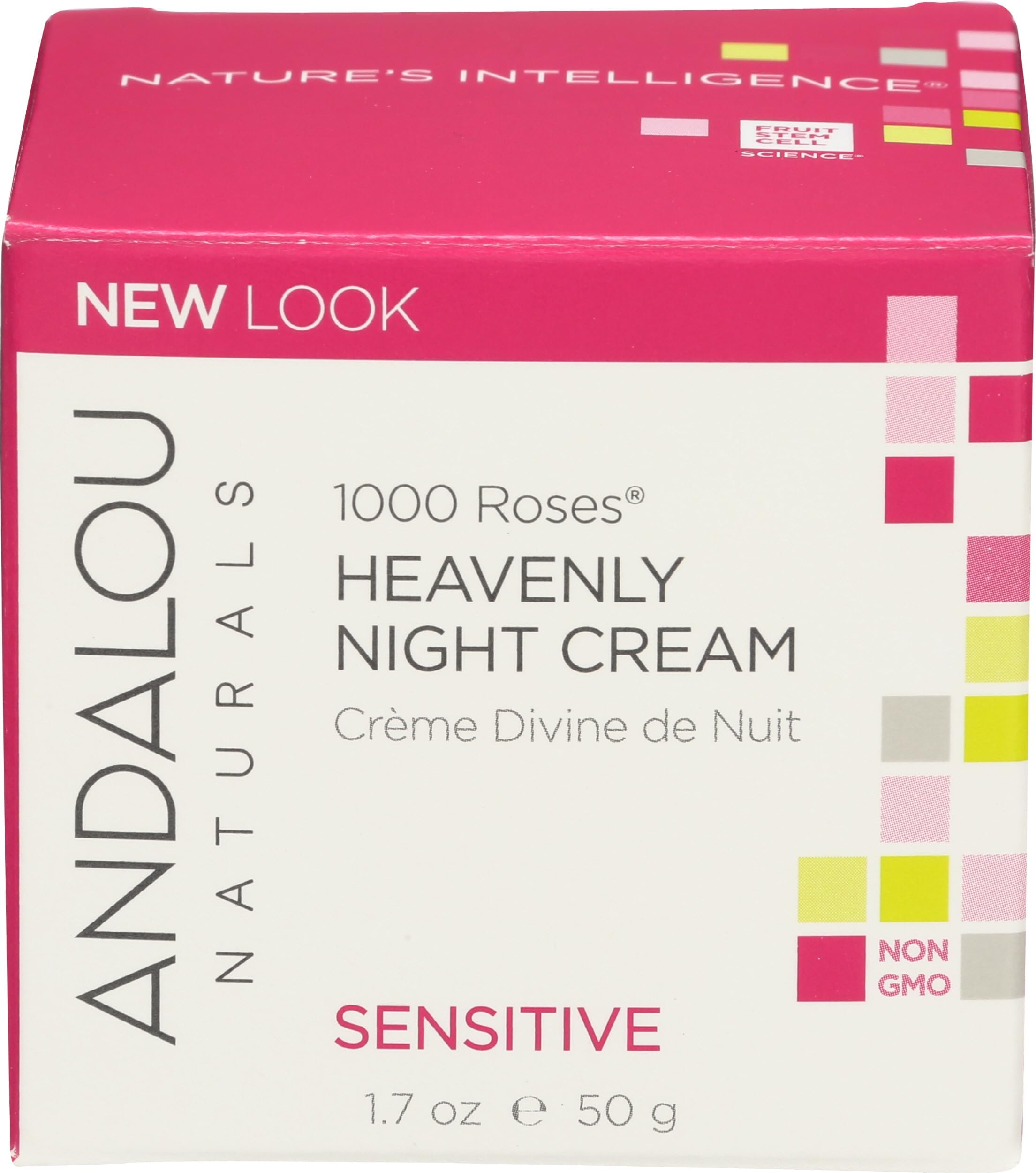 Andalou Naturals 1000 Roses Heavenly Night Cream, 1.7 Ounce