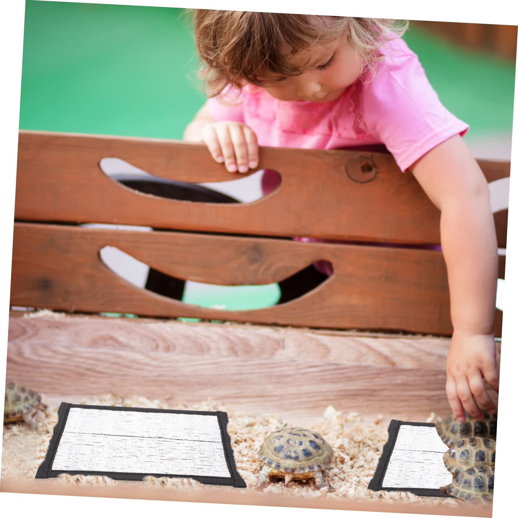 HAPINARY 3sets Reptile Heating Pad Insulation Mat for Snakes Lizards Pet Basking Platform Reflective Film 3pcs*3