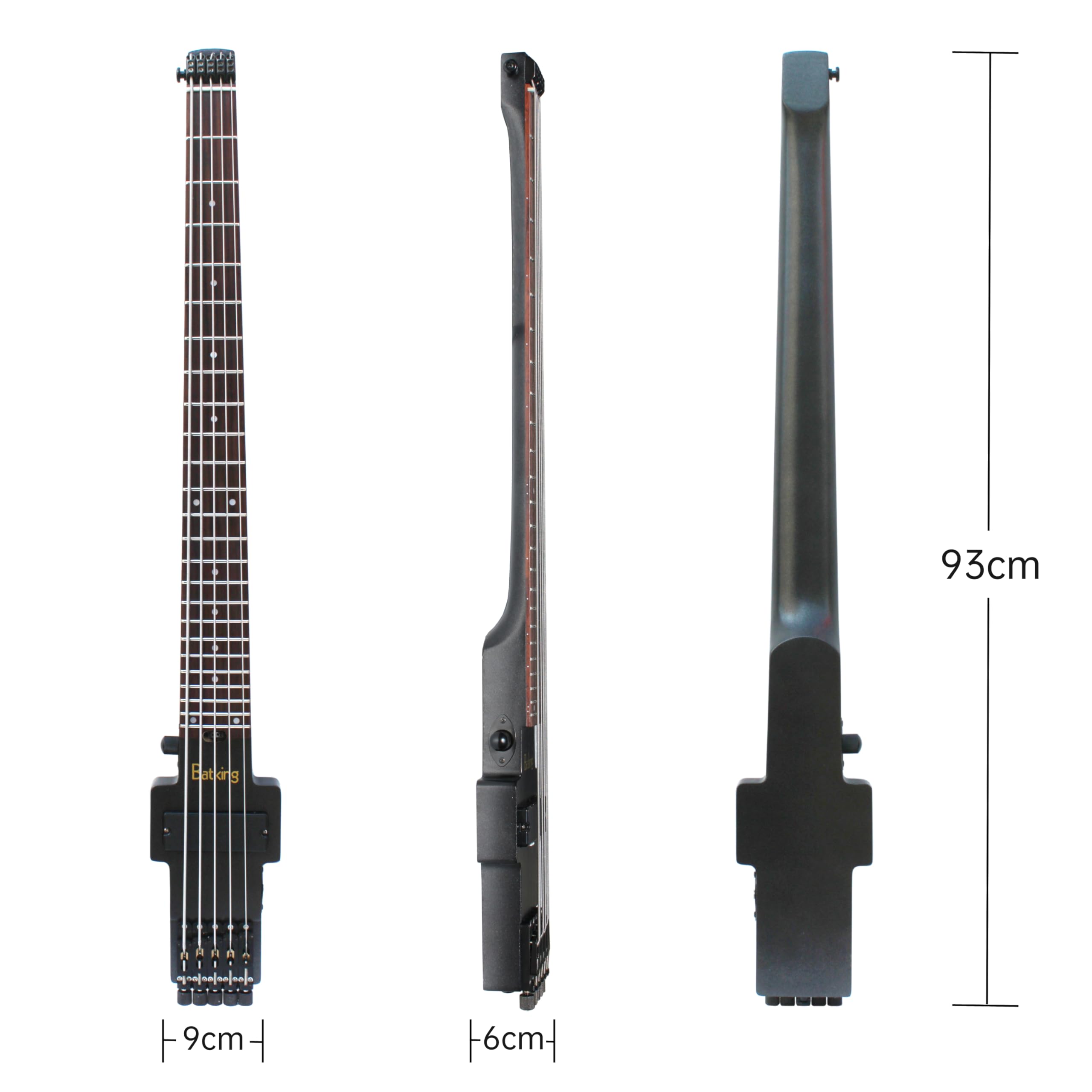 Amazon.com: Generic Travel Bass Guitar Electric Headless Bass 5