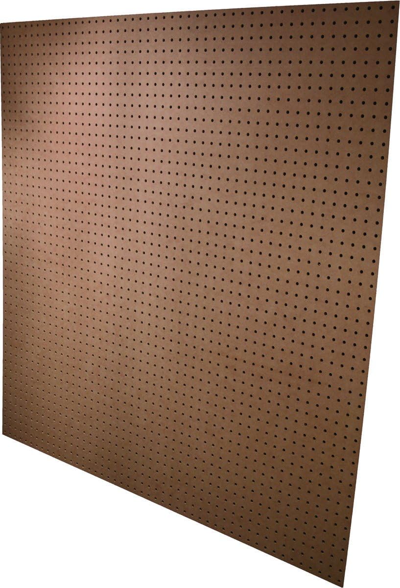 PG002-6H048C American Wood PEGreat Britan RD-31644 Standard Perforated Hardboard, Clear, 4' L x 4' W x 3/16" T