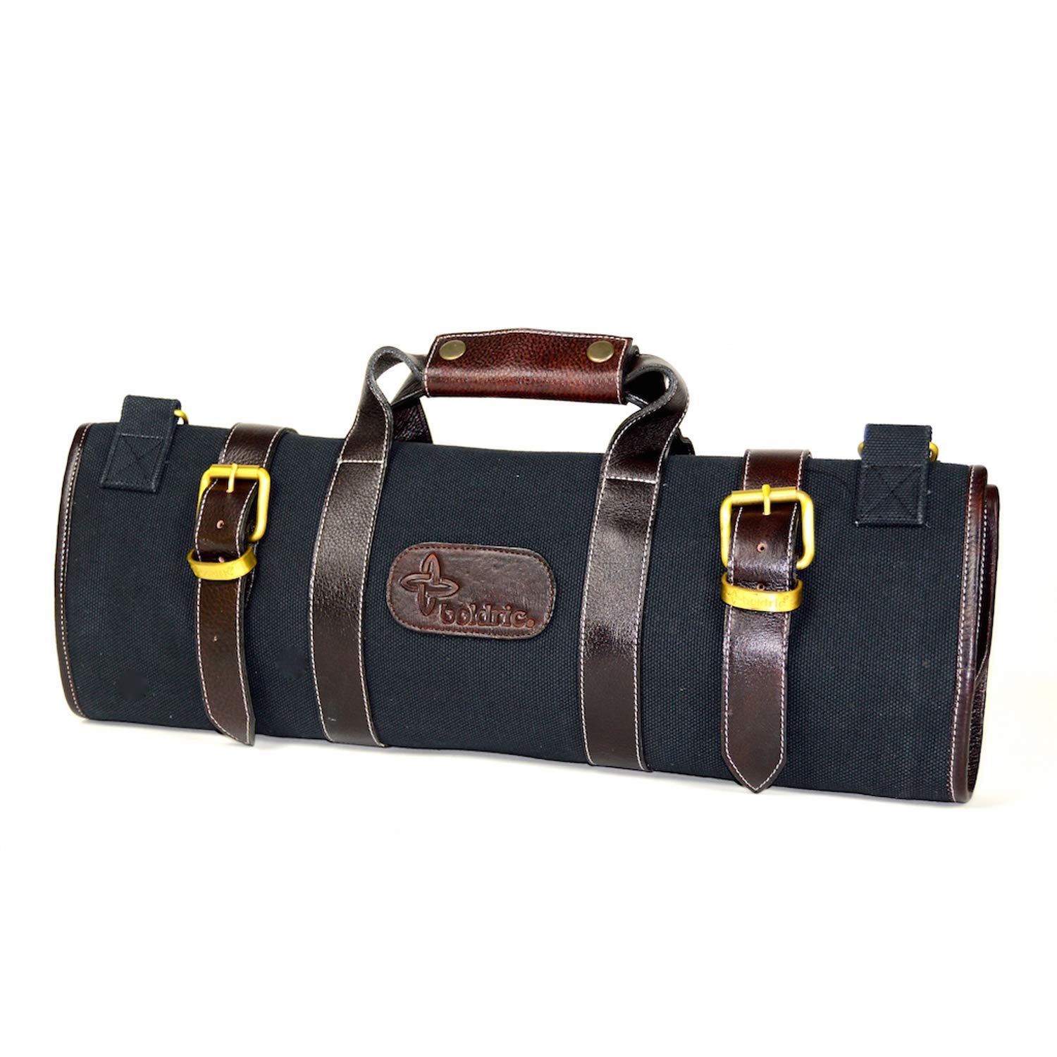 BOLDRICBlack Canvas 17 Pocket Knife Bag