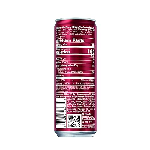 Vista 19 de Red Bull Bebida energética con 114 mg de cafeína más taurina y vitaminas B, 12 onzas líquidas, paquete de 24 latas Original