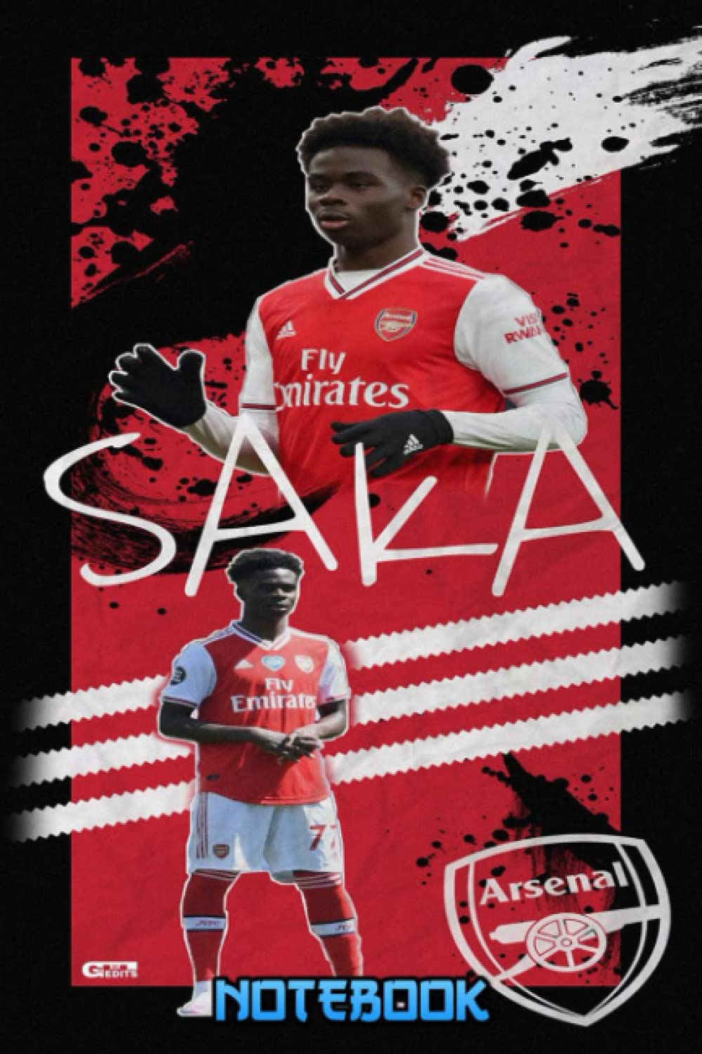 Notebook : Bukayo Saka Journal Gift Book for Writing, Thankgiving Notebook for Fans , Gift Idea #59