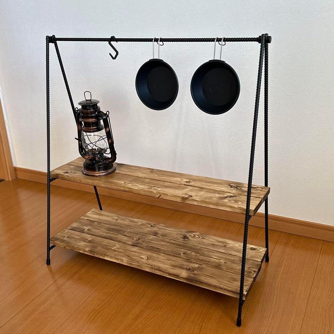 ハンギングラック　アイアンシェルフ　テキーラレッグ　什器　観葉植物棚　飾り棚 ハンギングラック アイアンシェルフ テキーラレッグ 什器 観葉植物棚