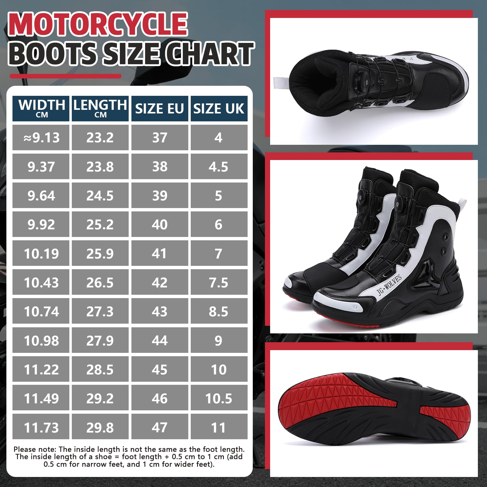 Scarpe da Moto da Uomo, Stivali da Motociclista Impermeabili