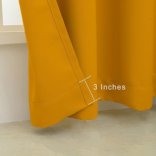 Miniatura 4 de PICKLUC Cortinas opacas con ojales de 84 pulgadas de largo, 2 paneles, cortinas de ventana con bloqueo de luz para sala de estar, aislamiento