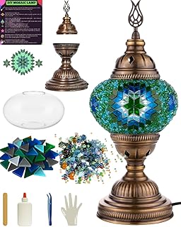 DEMMEX DIY Turkish Moroccan Mosaic Lamp Making Kit