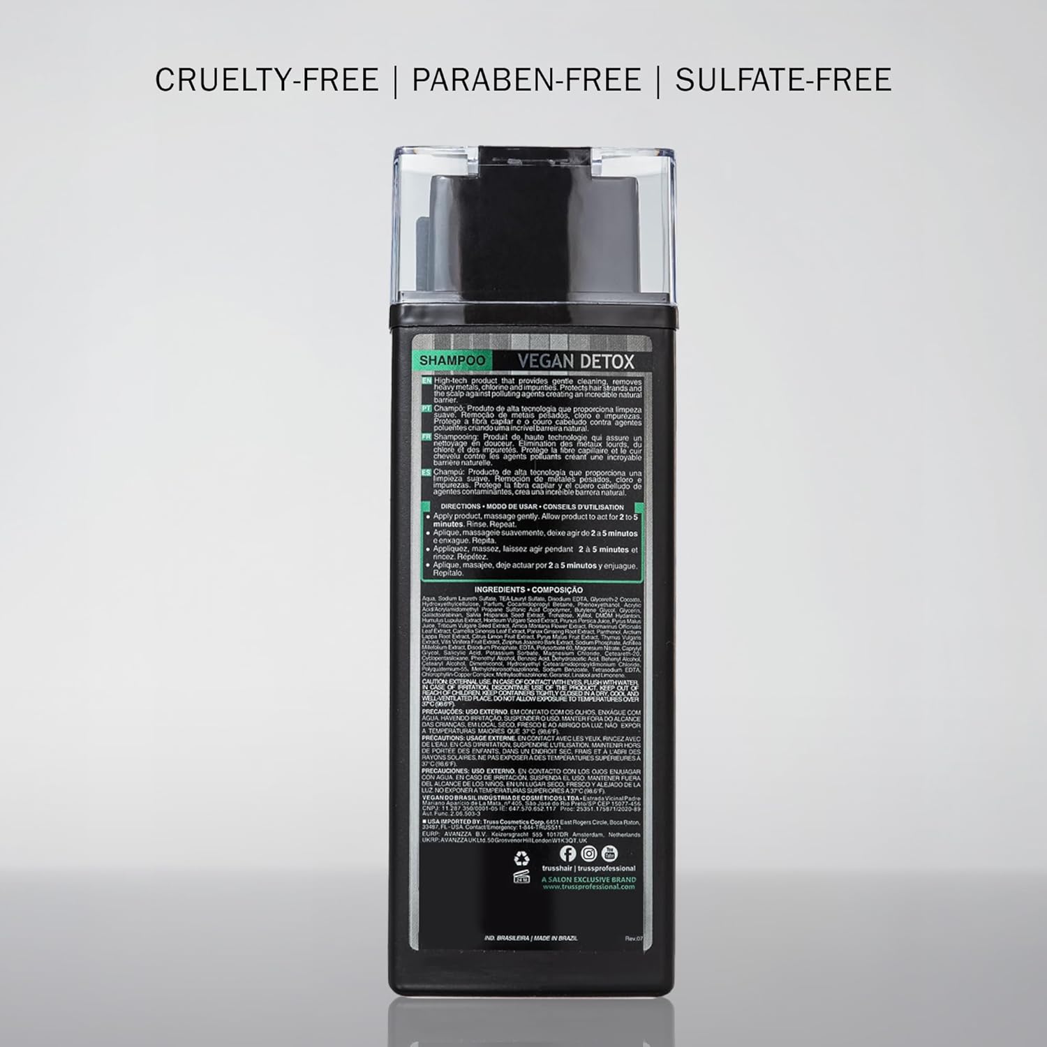 TRUSS Vegan Metal Detox Shampoo - Clarifying Shampoo for Women & Men - Gently Cleanses Build-Up, Excess Oil, & Chlorine - Creates a Pollution Barrier & Protects Hair Color (10.14 fl oz) - Image 7