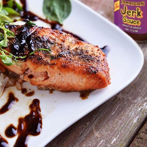 Vista 12 de Eaton's Jerk BBQ Sauce - Salsa de barbacoa jamaiquina, perfecta como masajes de carne, condimentos, adobo para barbacoa, carne ahumada, alas