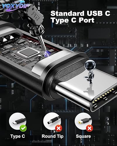 Miniatura 2 de Cargador universal de 65 W USB C para laptop compatible con Lenovo Dell HP Asus Acer Samsung LG Gram -Thinkpad T14 T15 T16 E14 E15 Gen 1 2 3 4 X1