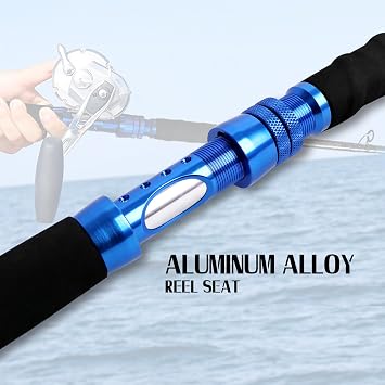 Fiblink Saltwater Graphite Jig Jigging Casting Fishing Rod Deep Sea Jig Pole 5'6/6'