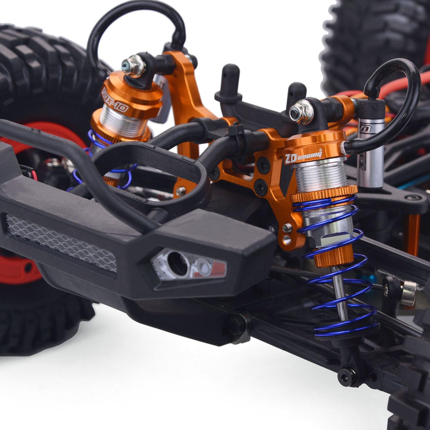 TOUCAN RC HOBBY Racing 1/10 DBX 104 Coche todoterreno teledirigido versión con neumáticos de repuesto 4WD eléctrico RC coche de carreras desértico, amortiguador de aceite de metal