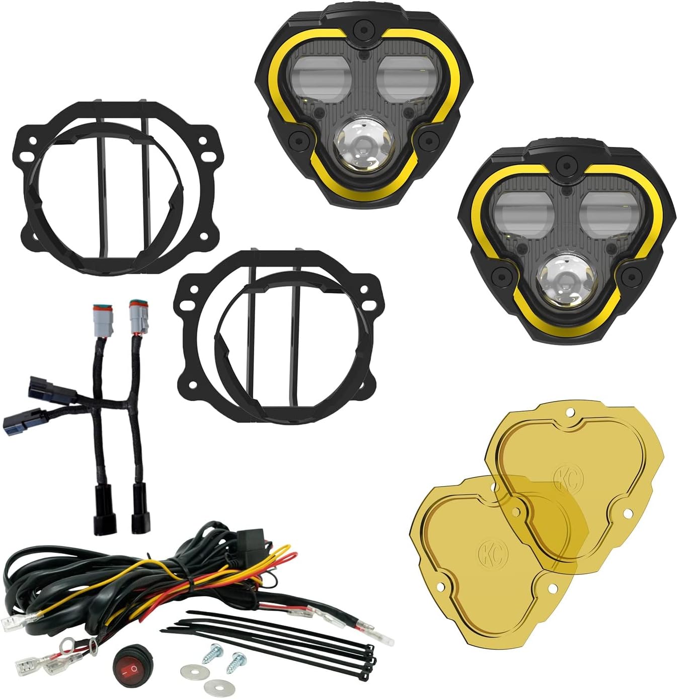 FLEX ERA® 3 Dual Mode SAE Fog Lights - 2-Light Master Kit - JK/JL/JT Plastic Bumpers