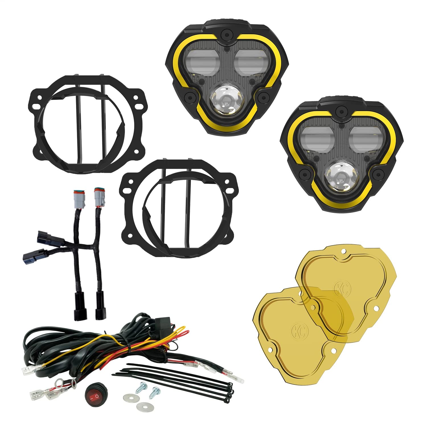 FLEX ERA® 3 Dual Mode SAE Fog Lights - 2-Light Master Kit - JK/JL/JT Plastic Bumpers