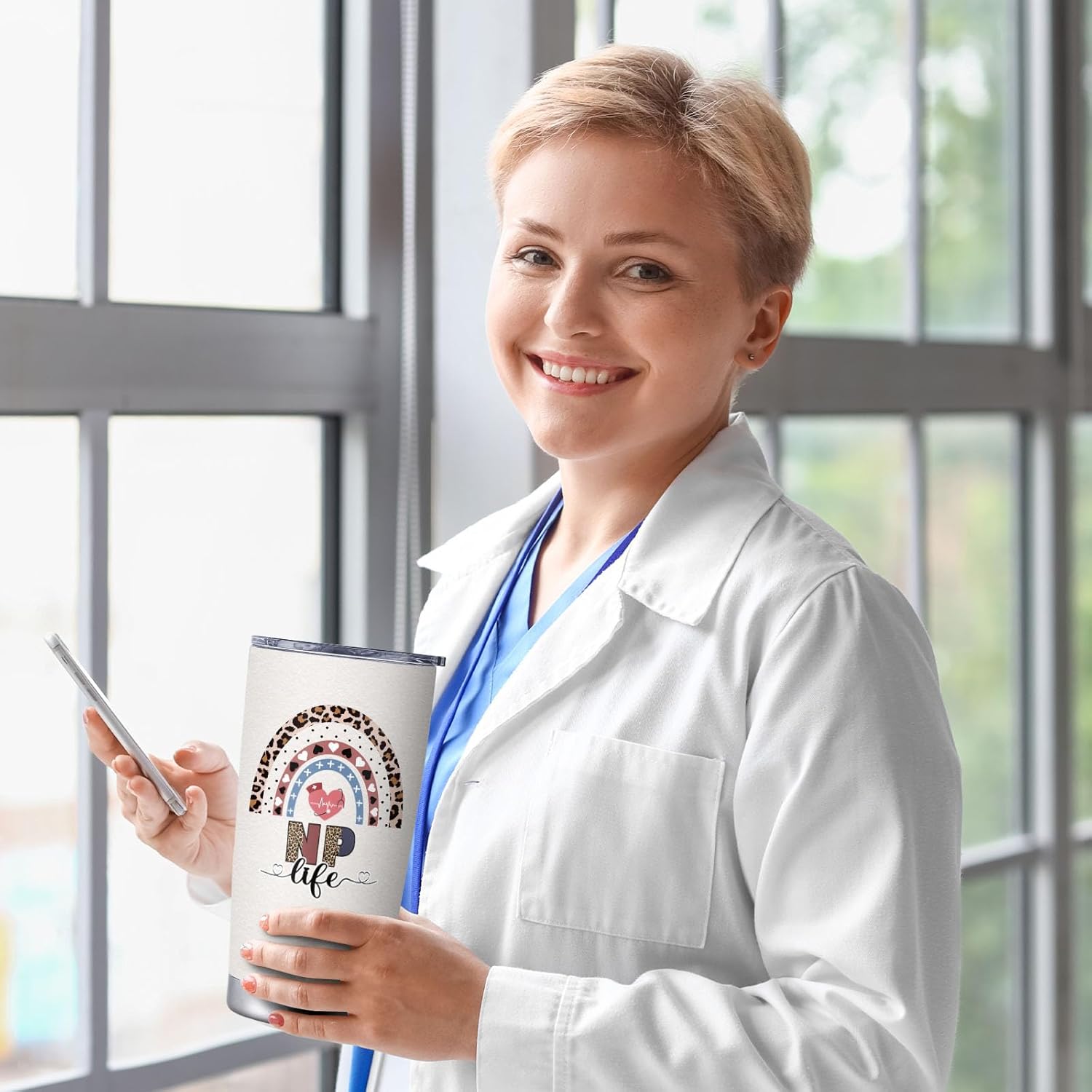 Nurse Practitioner Gifts for Women, NP Gifts for Graduation Appreciation Retirement, Nurse Practitioner Week Gift Tumbler - Image 6