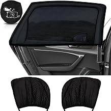 iZoeL Car Window Shades for Baby & Kids - UV Protection Sun Visor Car Curtains - Stretchable Fits Most Vehicles - Blackout Blinds