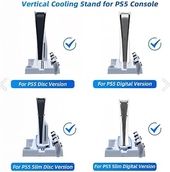 Playstation 5 Uyumlu Fonksiyonel Stand Ps5 Slim Fanlı Stand Ps5 Şarj Standı Oyun Standı