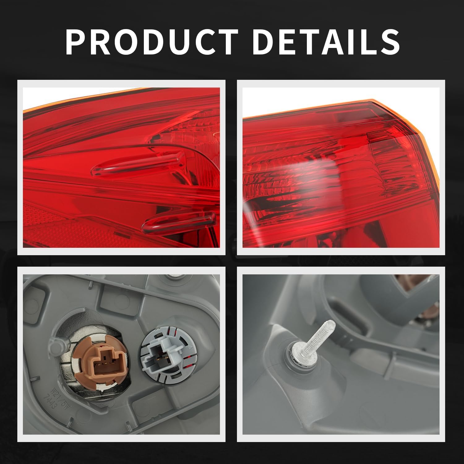 KARPAL Rear Outer Driver Side Taillight Tail Lamp Compatible with 2017 2018 2019 Toyota Corolla Sedan SE XLE XSE | 8156002B10 TO2804131