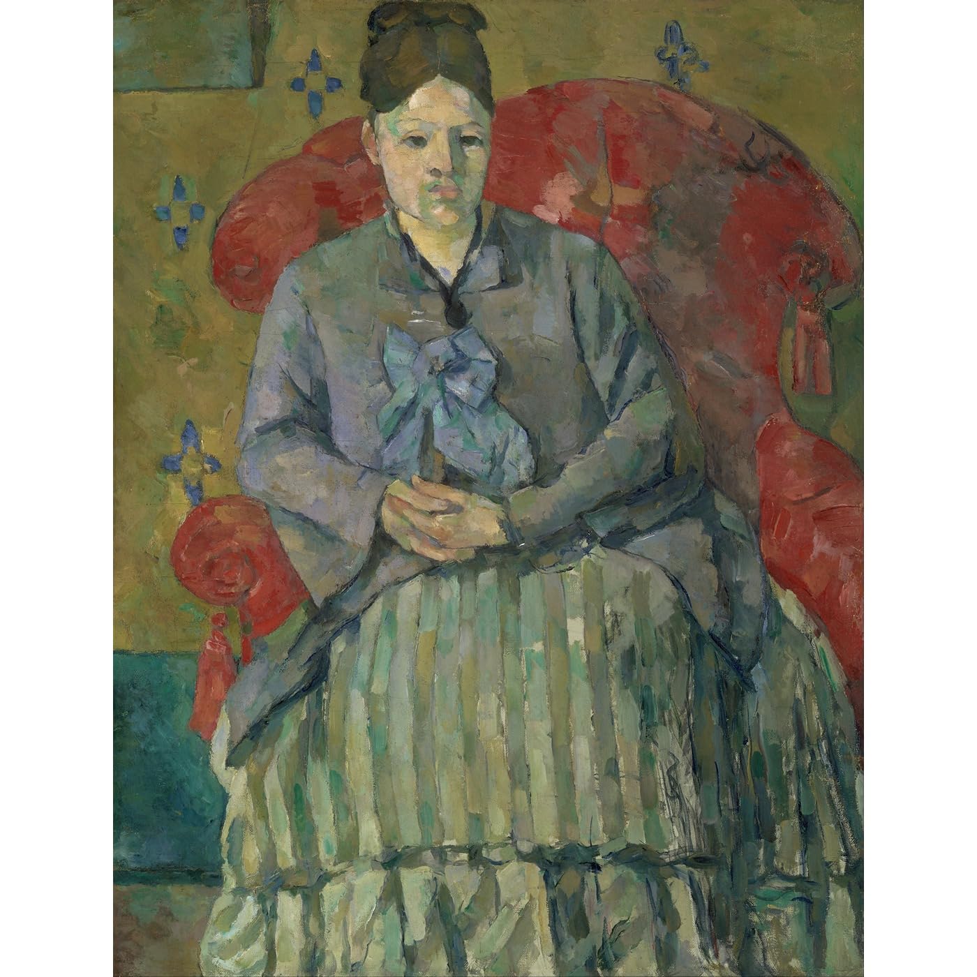 Cézanne impression giclée roulée 61 x 81 cm affiche Madame Cézanne fauteuil rouge - 2