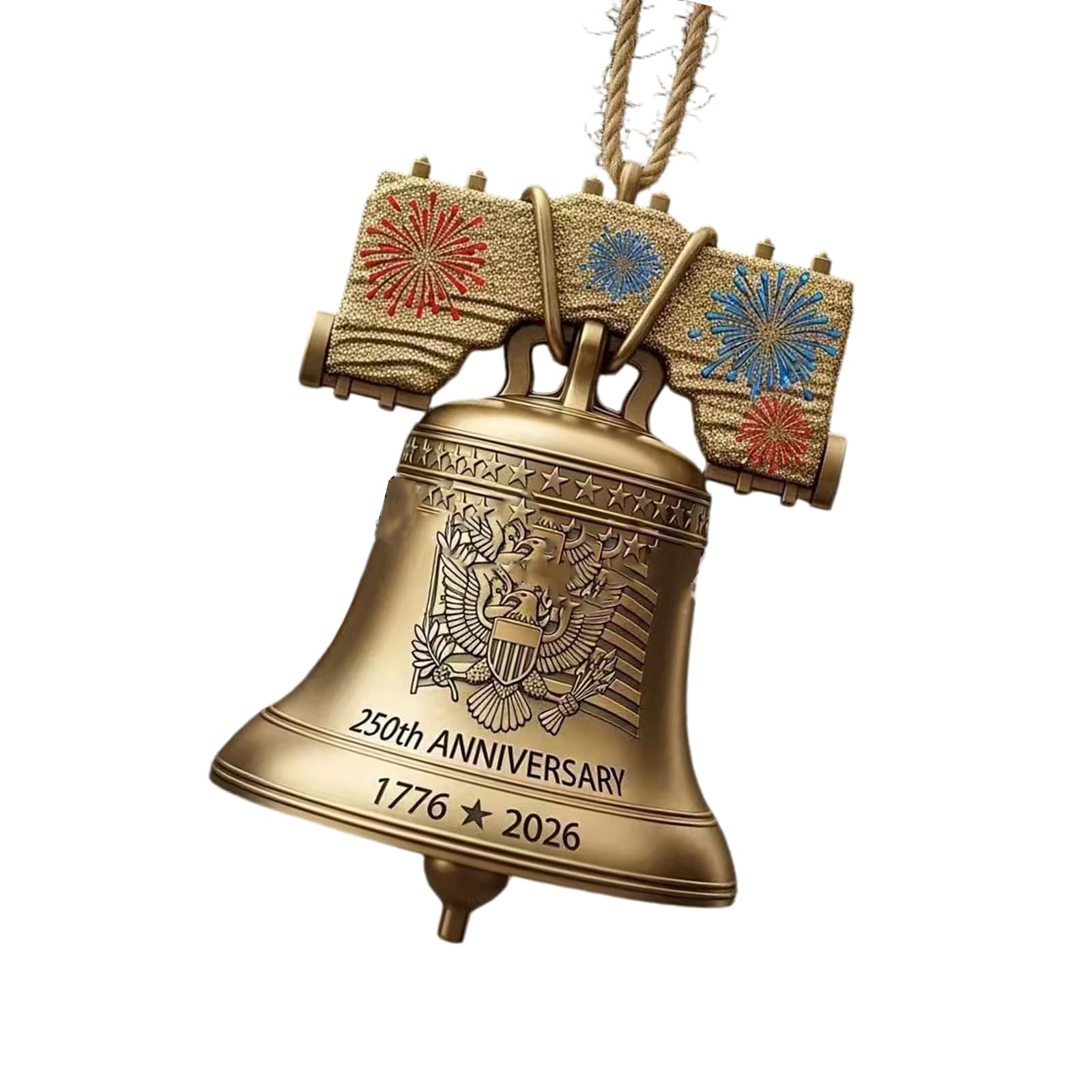 Unique Decorative Acrylic Bells Souvenir 250th Anniversary Party Supplies Commemorating History Decorative Bells Decoration