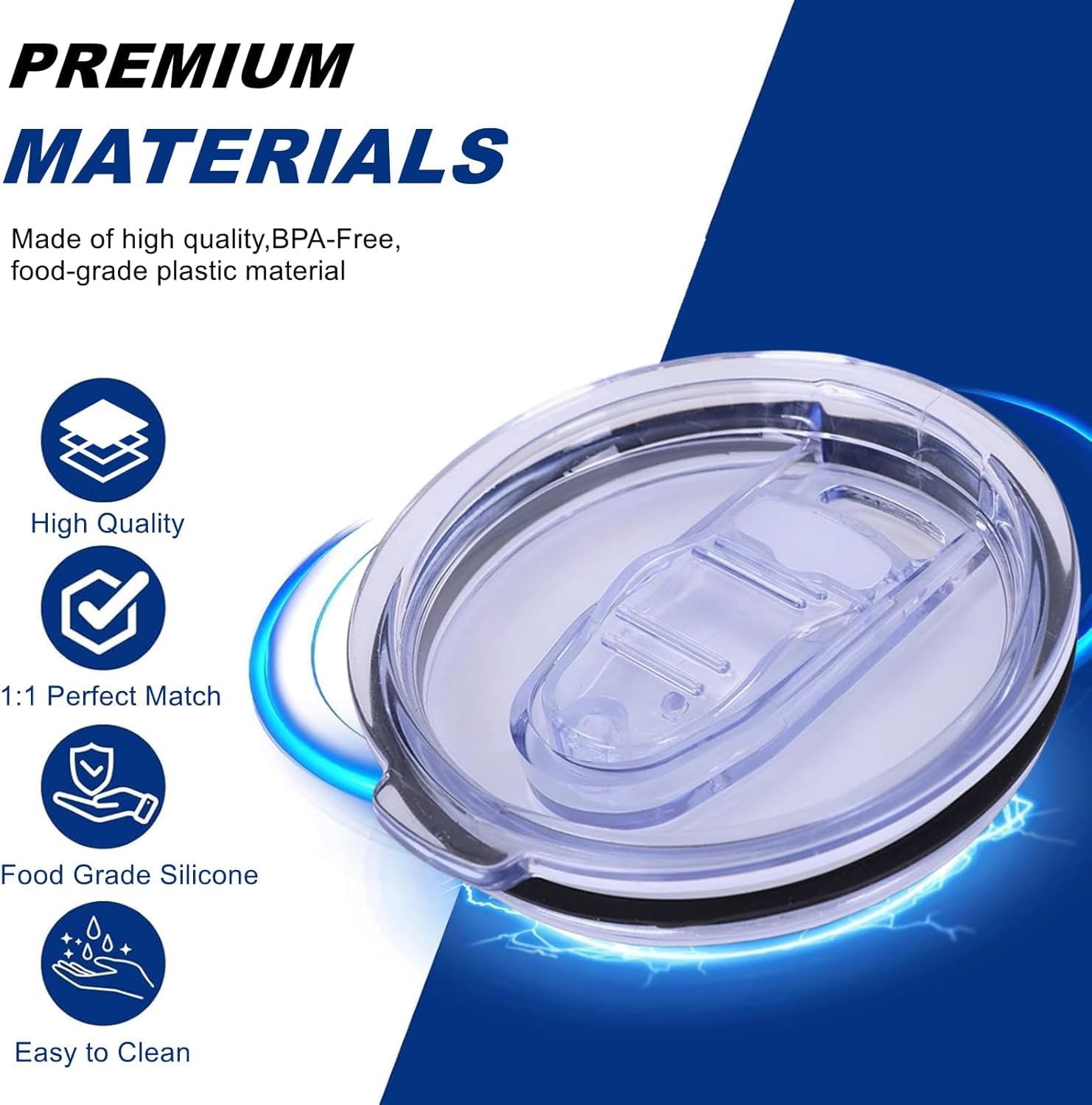 Compatible with Swig Lids Replacement,1Pack 22oz Pressin Replacement Tumbler Lid Compatible with Swig 12/18/22oz Tumbler. - Image 2