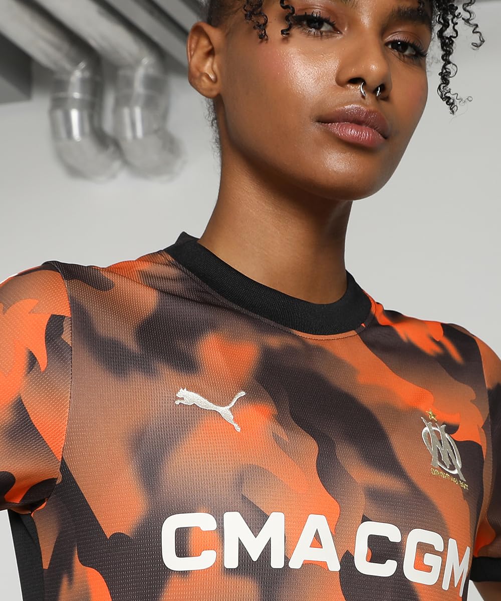 PUMA Om Maillot Réplica Thrid Noir/Orange Femme 24/25